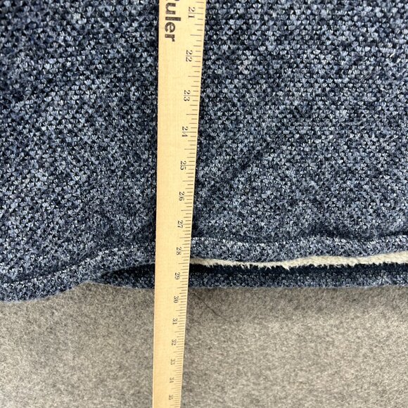 Orvis Brighton Sweater Men Extra Large Blue 1/4 Zip Sherpa Lined Pullover Fleece - Picture 6 of 12